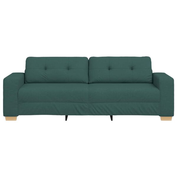 vidaXL 3-Sitzer-Sofa Dunkelgr&uuml;n 180 cm Stoff