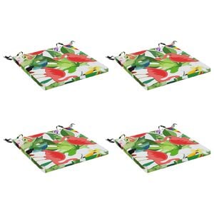 vidaXL 4-teilige Sitzkissen SOEST 4 stk. 100 % Polyester Mehrfarbig