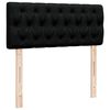 vidaXL Boxspringbett mit Matratze Schwarz 120x200 cm Stoff