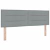 vidaXL Boxspringbett mit Kopfteil Hellgrau 140 x 200 cm Stoff