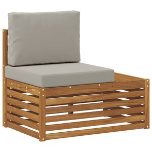 vidaXL Outdoor Endsofa Natur 91 x 63 x 73 cm Massivholz Akazie