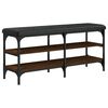 vidaXL Schuhbank Braun Eichen-Optik 102x32x47 cm Holzwerkstoff