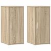 vidaXL Schuhschr&auml;nke 2 Stk. Sonoma-Eiche 32x35x70 cm Holzwerkstoff
