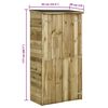 vidaXL Geräteschuppen Kiefernholz 85×48×177 cm