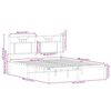 vidaXL Bettgestell ohne Matratze Sonoma-Eiche 140x190 cm Holzwerkstoff