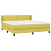 vidaXL Boxspringbett mit Matratze Gr&uuml;n 180x200 cm Stoff