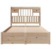 vidaXL Massivholzbett mit Regal ohne Matratze 135x190 cm Kiefer