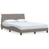 vidaXL Bettgestell ohne Matratze "Hanko" Taupe 120x200 cm Stoff