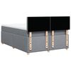 vidaXL Boxspringbett mit Matratze Hellgrau 140x200 cm Stoff