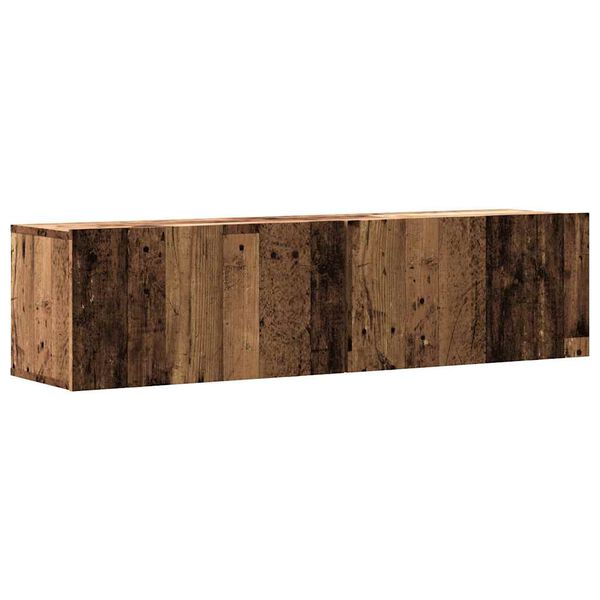 vidaXL TV-Wandschrank Altholz-Optik 120x30x30 cm Holzwerkstoff