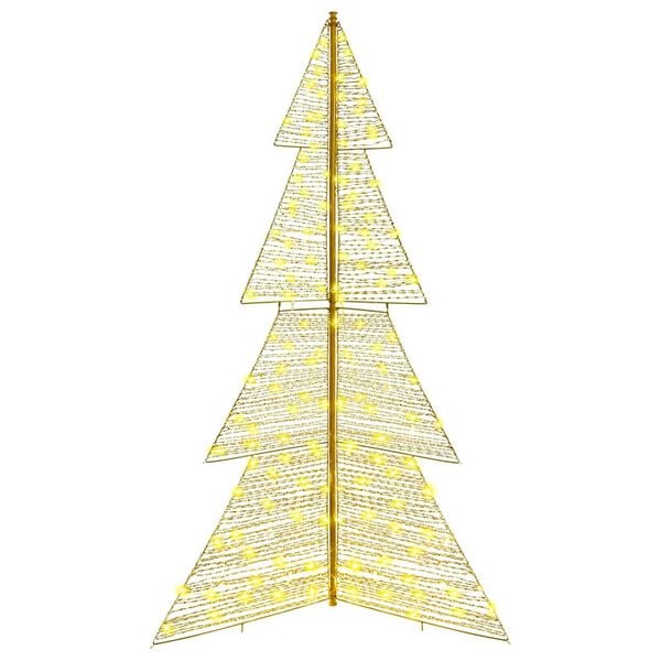 vidaXL Weihnachtsbaum mit 240 LEDs Warmes Weiß 180 cm Haustier