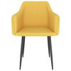 vidaXL Esszimmerst&uuml;hle 2 Stk. Gelb Stoff