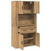 vidaXL Highboard Artisan-Eiche 80 x 33 x 150 cm Holzwerkstoff