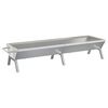 vidaXL Grill Silbern 158x42x31 cm Edelstahl
