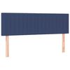 vidaXL Boxspringbett mit Matratze & LED Blau 140x190 cm Stoff