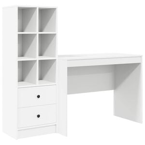 vidaXL Schreibtisch Wei&szlig; 145.5 x 50 x 127 cm 2 stk.