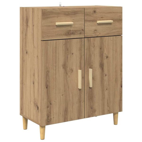 vidaXL Sideboard Artisan-Eiche 34 x 69,5 x 89 cm Holzwerkstoff