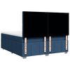 vidaXL Boxspringbett mit Matratze Blau 200x200 cm Stoff