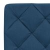 vidaXL Bett mit Matratze Blau 90x190 cm Stoff