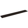 vidaXL Wandregal Dunkelbraun 220x30x(2-4)cm Massivholz Eiche Behandelt