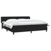 vidaXL Boxspringbett mit Matratzen Schwarz 200x210 cm Samt