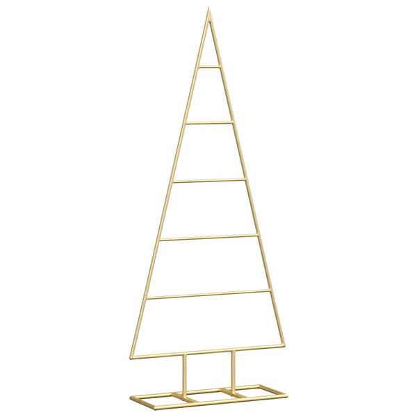 vidaXL Metall-Weihnachtsbaum für Dekorationen Schwarz 90 cm