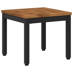 vidaXL Couchtisch Nat&uuml;rlich und Schwarz 40 x 40,5 x 36 cm