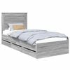 vidaXL Bettrahmen Sonoma-Grau 100 x 200 cm Ingenieurs Holz