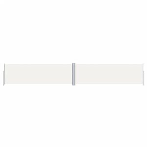 vidaXL Seitenmarkise Ausziehbar Creme 160x1000 cm