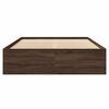 vidaXL Bettgestell ohne Matratze Braun Eiche 120x200 cm Holzwerkstoff