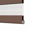 vidaXL Doppelrollo Braun 40x100 cm Stoffbreite 35,9 cm Polyester