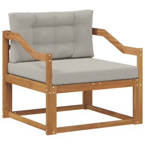 vidaXL Outdoor Mittelsofa Massivholz Akazie Natur