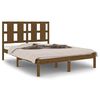 vidaXL Massivholzbett Honigbraun Kiefer 140x190 cm