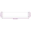 vidaXL Seitenmarkise Ausziehbar 117x600 cm Rot