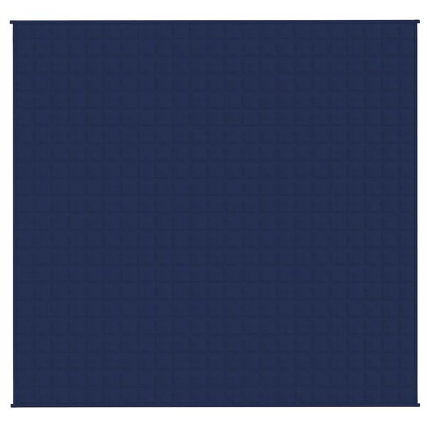 vidaXL Gewichtsdecke Blau 220x230 cm 15 kg Stoff