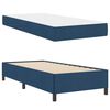 vidaXL Boxspringbett mit Matratze Blau 90 x 190 cm Stoff