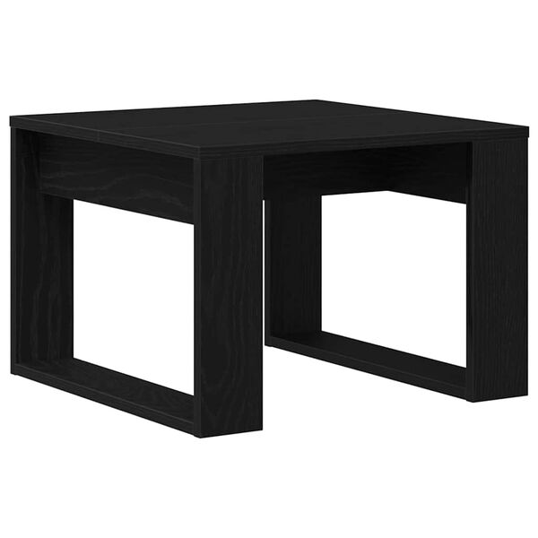 vidaXL Couchtisch Schwarz Eichen-Optik 50 x 50 x 35 cm Holzwerkstoff