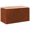 vidaXL Gartenbank 2 -Seater 80 x 40 x 43 cm Rostig Rechtwinklig