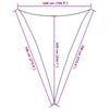 vidaXL Sonnensegel 160 g/m&sup2; Wei&szlig; 5x7x7 m HDPE