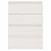 vidaXL Beistellschrank Weiß 60x36x84 cm Massivholz Kiefer