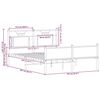 vidaXL Bettgestell ohne Matratze Braun Eiche 150x200 cm Holzwerkstoff