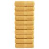 vidaXL Premium-Wascht&uuml;cher SOLUND 10 Stk. Gold 30x30 cm 600 g/m&sup2;