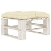 vidaXL 9-tlg. Garten-Lounge-Set Paletten mit Kissen in Creme Holz