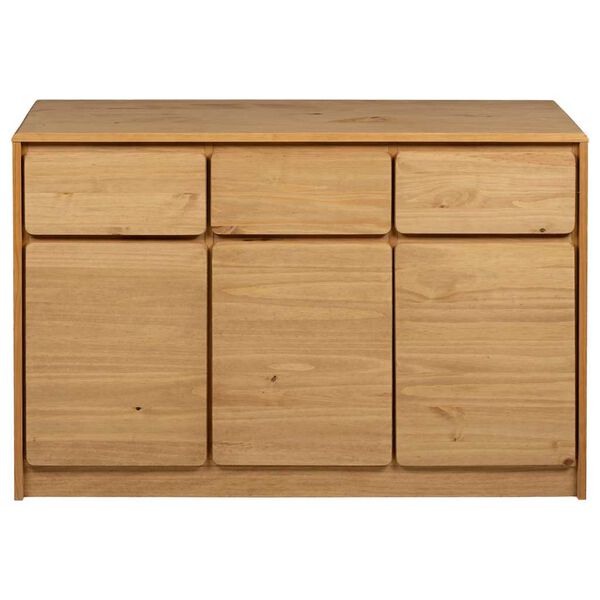 vidaXL Sideboard SAUDA Eiche-Optik 114x43x75,5 cm Kiefernholz