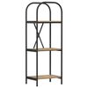 vidaXL B&uuml;cherregal 3 Ebenen 40 x 30 x 109 cm Holzwerkstoff