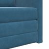 vidaXL Schlafsofa Blau 74 x 77 x 81 cm Samt