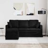 vidaXL Sofa Schwarz Gesamtabmessungen: 178 x 134 x 80 cm (B x T x H)