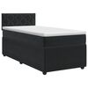 vidaXL Boxspringbett mit Matratze Hellgrau 90 x 190 cm Samt