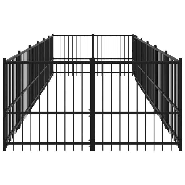 vidaXL Outdoor-Hundezwinger Stahl 11,26 m&sup2;