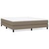 vidaXL Boxspringbettgestell Taupe 180x200 cm Stoff